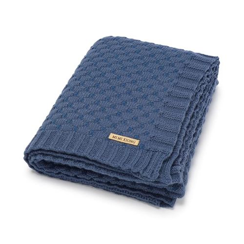 mimixiong Baby Blanket - Cobalt Blue