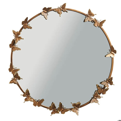 24"Round Butterfly Mirror