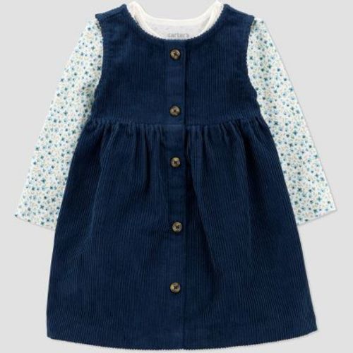 Carter's Just One You® Baby Girls' 2pc Floral Jumper Set - Blue