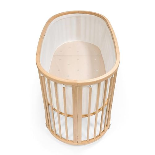 Stokke Sleepi Mesh Liner V3, White - Breathable 3D Mesh for Safe Sleep - Designed for The Oval Sleepi Bed - Machine Washable