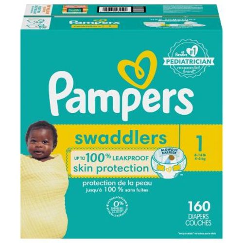 Pampers Swaddlers Newborn Diapers Size 1 160 Count