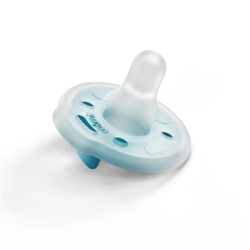 single babypace breast‑like pacifier in lagoon color | mōmi
