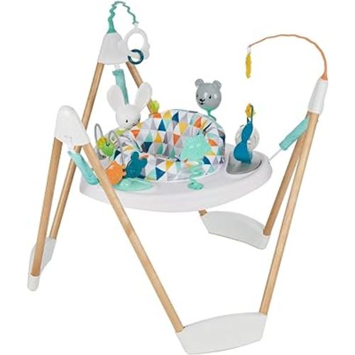 Evenflo Exersaucer Woodland Wonder Baby Play Activity Center Jumper with 13 Plus Fun Activities, Enhanced Springs and 360 Degree Rotational Play