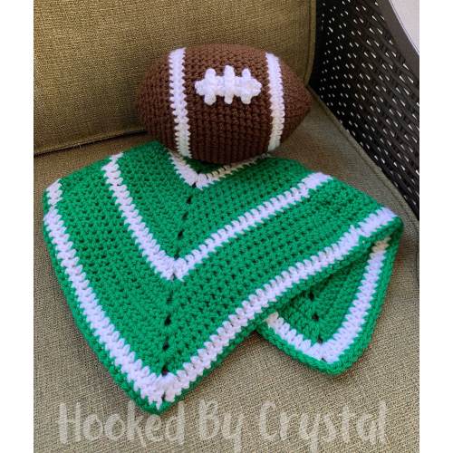 Football Lovey - Football Baby Gift - Unique Baby Gift - Stuffed Football - Lovey - Baby Lovey - Crochet Lovey - Handmade Football