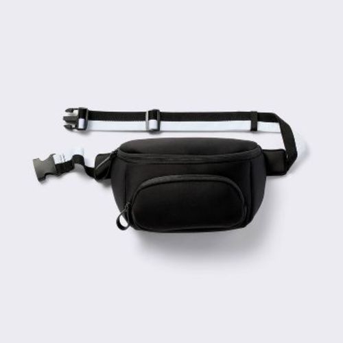 Faux Neoprene Diaper Sling - Black - Cloud Island™