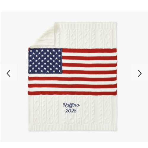 American Flag Baby Blanket