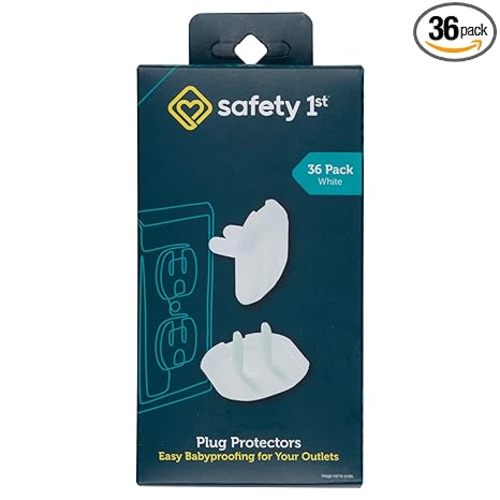 Safety 1st Electrical Outlet Baby Proof Covers, Secure Outlet Plugs, Baby Proofing, 36 Count