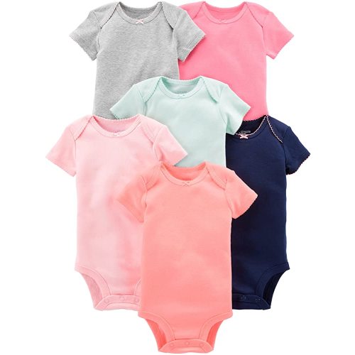 Simple Joys by Carter's baby-girls 6-pack Short-sleeve Bodysuit