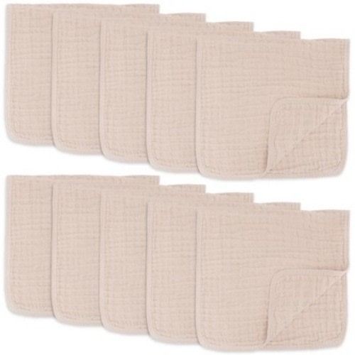 Muslin Burp Cloths Large 100% Cotton By Comfy Cubs