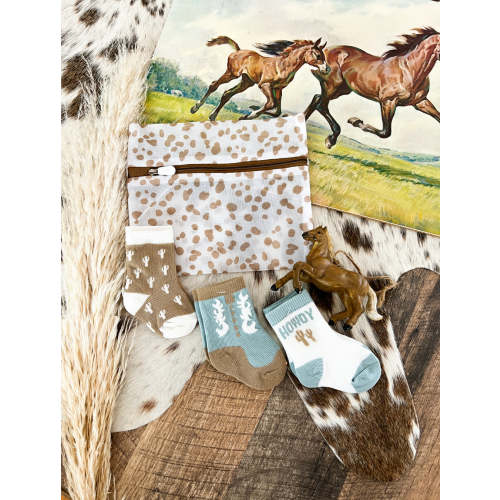 Howdy Partner Baby Socks Set & Mesh Wash Bag