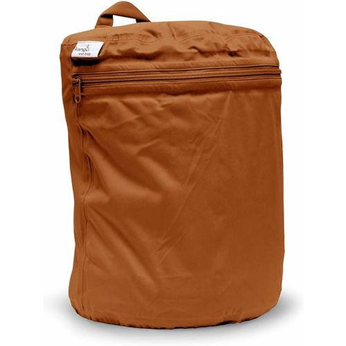 Kanga Care Wet Bag Seam Sealed Waterproof 3D Dimensional for Baby Cloth Diapers, Travel, Beach, Pool, Gym, Swim | Copper