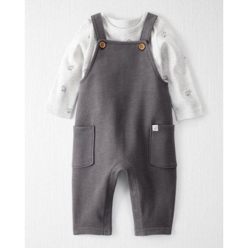 Baby 2-Piece Organic Cotton Overall Set in Bear Print - Little Planet | Carter's