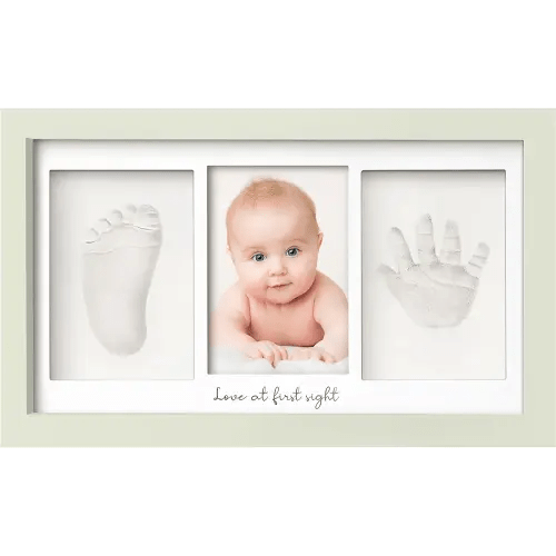 Baby Hand and Footprint Kit - Baby Footprint Kit, Newborn Keepsake Frame, Baby Handprint Kit, Personalized Baby Gifts, Nursery Decor, Baby Shower Gifts for Girls Boys(Sage)