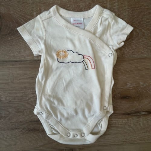 Hanna Andersson Short-Sleeve Rainbow Bodysuit