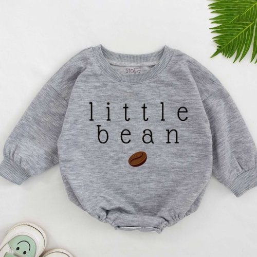 Little Bean Baby One Piece, Coffee Baby Bodysuit, Little Bean Romper, Natural Baby Outfit, Baby Clothes, Baby Newborn Girl, Baby Shower Gift - Etsy