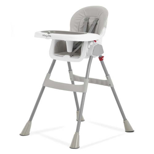 Dream On Me Portable 2-In-1 Table Talk High Chair, Gray