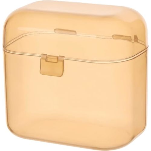 Accmor Pacifier Case, Pacifier Container Can Storage 2 Pacifiers, Baby Pacifier Holder Case for Travel, BPA Free,Brown