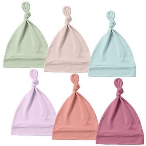 PurComfy Supersoft Baby Hats 0-6 Months, Bamboo Viscose Infant Newborn Beanies for Girls Boys, Hospital Hat 6 Pack - TikTok Shop