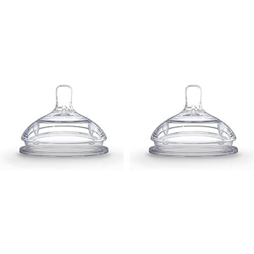 Comotomo Silicone Replacement Nipple, Fast Flow, 6+ Months, 2 Count (Pack of 2)