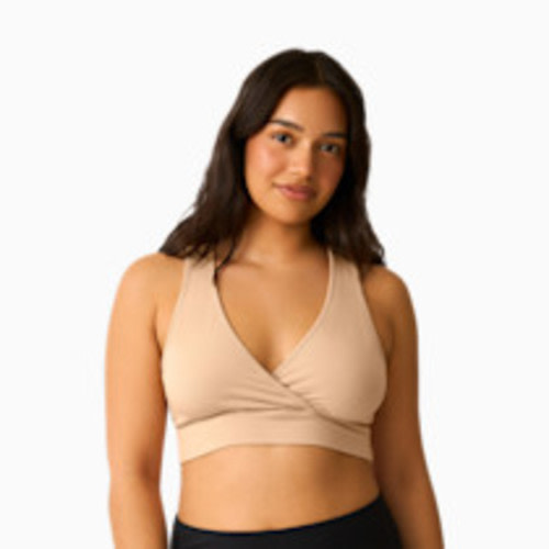 Kindred Bravely French Terry Racerback Nursing & Sleep Bra - Beige, Medium Busty
