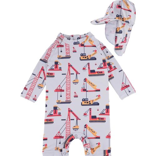 Toddler Baby Boys Kids Long Sleeve Swimwear Infant Bathing Suit Newborn Rash Guard Swimsuit, Size 0-24 Month 2 3t