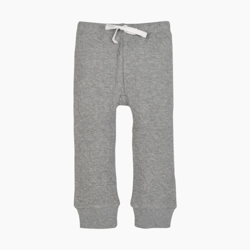 Burt's Bees Baby Organic Quilted Bee Pant - Heather Grey, 12 Months