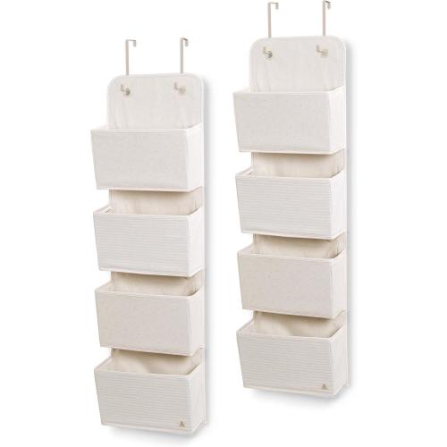 Delta Children GAP babyGap 2-Pack Over the Door Storage Organizer with 4 Pockets, Tan(Tan) - Delta Children