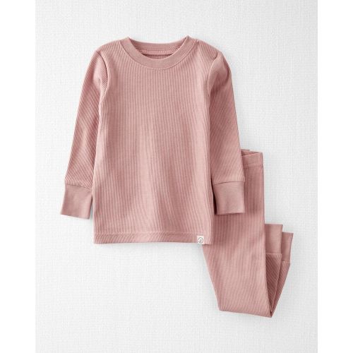 Baby Organic Cotton 2-Piece Pajamas Set - 12M - Rose