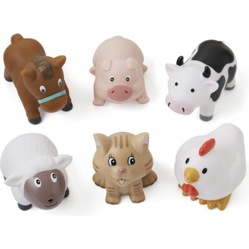 Barnyard Party Squirties, Multicolors - Elegant Baby Bath Toys | Maisonette
