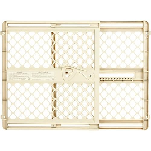 Toddleroo by North States - Supergate Ergo Baby Gate: Plastic Baby Gate for Stairs & Doorways - Adjustable Indoor Safety Gate - Made in USA - 26 to 42 Inches Wide - 26 Inches Tall - Ivory