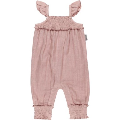 Organic Cotton Muslin Romper, 0-3M