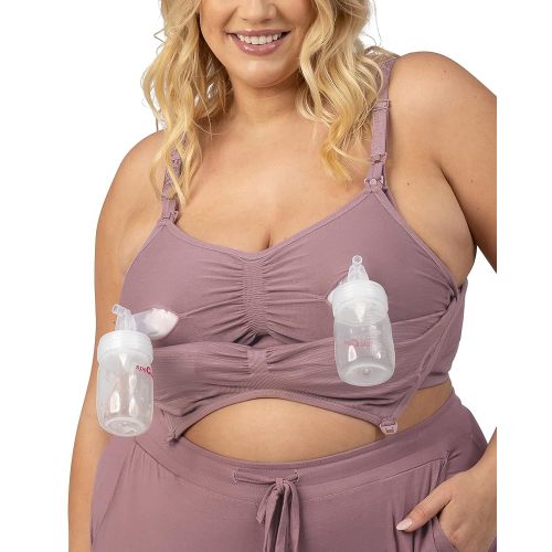Kindred Bravely Sublime Pumping Bra Hands Free, Adjustable Pumping & Nursing Bra with EasyClip for All Breast Pumps
