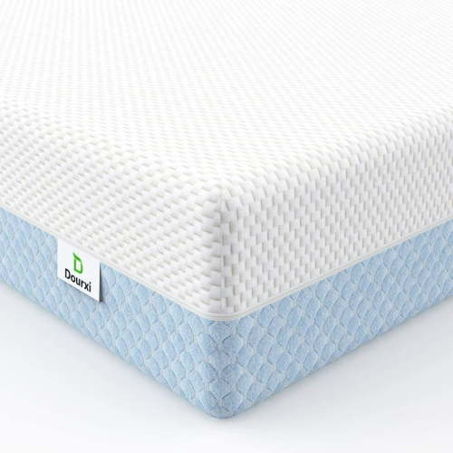 Dourxi Kids Bed Mattress, Dual Sided 6 inch 2-in-1 Foam for Standard Size Crib and Toddler