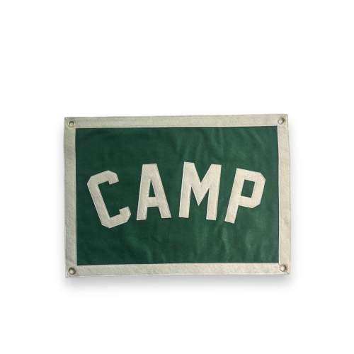 Vintage-Inspired Camp Wall Pennant