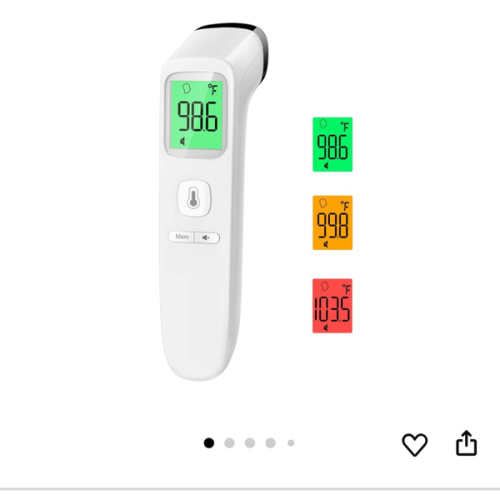 No-Touch Thermometer for Adults and Kids, Accurate Digital Baby Thermometer, FSA HSA Eligible, Fever Alarm & Silent Mode, 2 in 1 Forehead & Object Mode