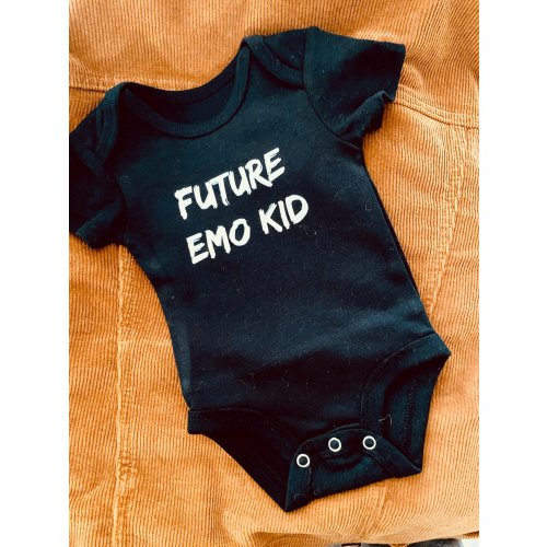 Future Emo Kid Emo Since Birth Black Baby Onesie