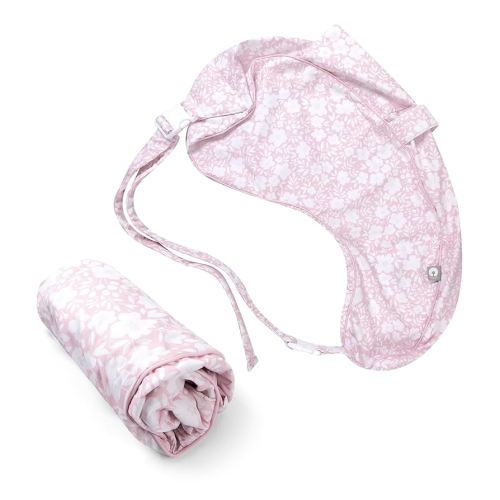 Boppy Uplift Nursing Pillow Cover, Pink Frost Floral, Single Cover, Easy-On Slipcover with Soft 100% Polyester Microfiber Fabric for The Uplift Nursing Pillow Designed to Help Reduce Spit-Ups