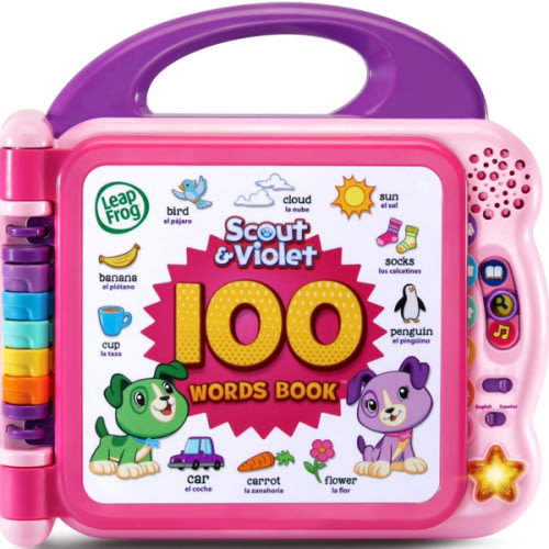 Amazon.com: LeapFrog Scout and Violet 100 Words Book, Purple : Toys & Games