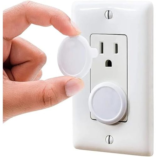 Outlet Covers Baby Proofing – Child Safety Plug Covers for Baby Proof Outlets, Sturdy & Easy-to-Install Socket Protectors, Daycare Essentials for Home & Office (White, 36 Packs)