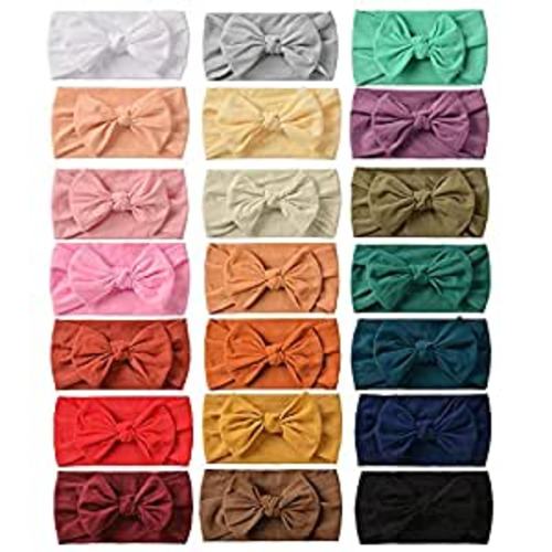 Amazon.com: Prohouse 21PCS Baby Nylon Headbands Hairbands Hair Bow Elastics for Baby Girls Newborn Infant Toddlers Kids : Baby