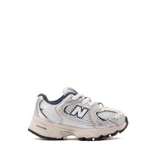New Balance 530 Bungee Athletic Shoe - Baby / Toddler - Summer Fog / Nimbus Cloud / NB Navy