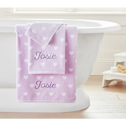 Heart Bath Towels