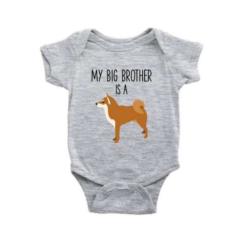 My Big Brother is a Shiba Inu Baby Bodysuit