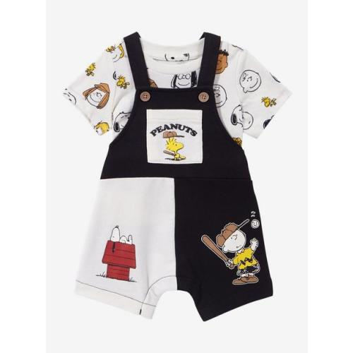 Peanuts Characters Color Block Infant T-Shirt and Overall Set - BoxLunch Exclusive | BoxLunch