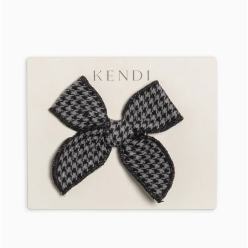 Flannel Bow Hair Clip