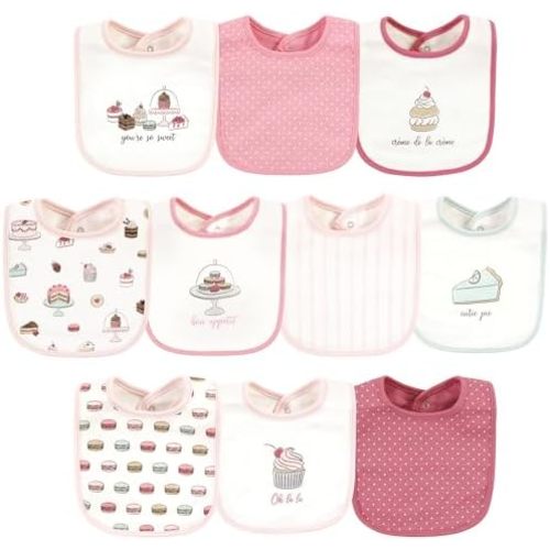 Hudson Baby Unisex BabyCotton Bibs
