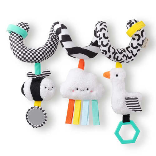 High Contrast Spiral Car Seat Activity Toy
