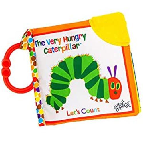 Amazon.com : Let's Count Soft Book - World of Eric Carle the Very Hungry Caterpillar Baby on the Go Clip Teething Crinkle Soft Sensory Book for Babies, 5.25x5.25 Inch : Baby Toys : Baby