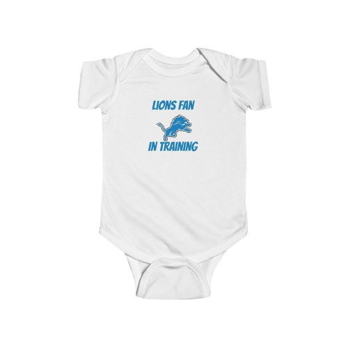 Lions Fan in Training Baby Onesie | Detroit Lions Baby Gear | Game Day Outfit