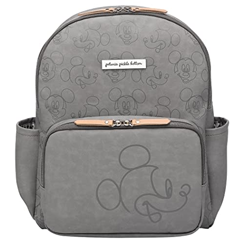 Petunia Pickle Bottom District Diaper Bag Backpack for On-The-Go Parents, Stylish, Spacious & Secure, Lightweight & Easy to Clean, Perfect for Everyday Use (Love Mickey Mouse)